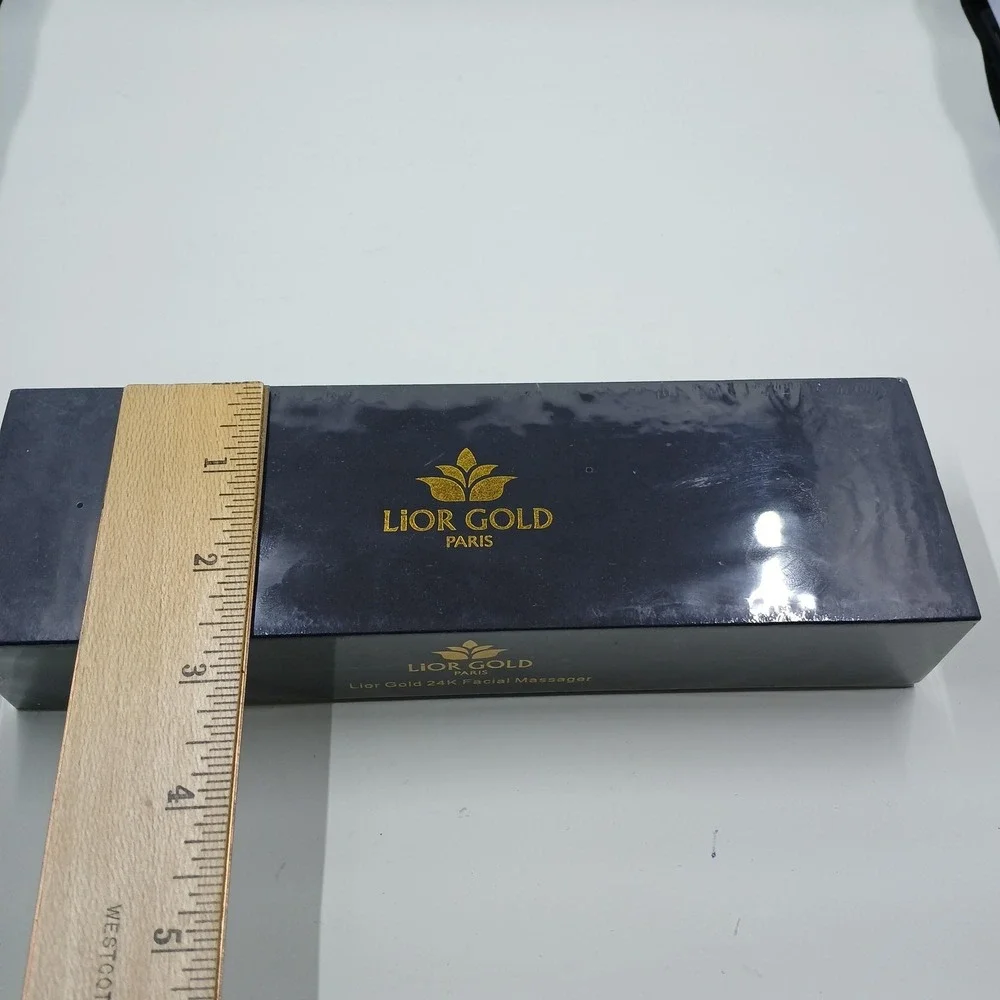 Lior Gold 24K Gold Facial Massager Face‎ Neck Vibrating T-Bar Anti-Aging Tool